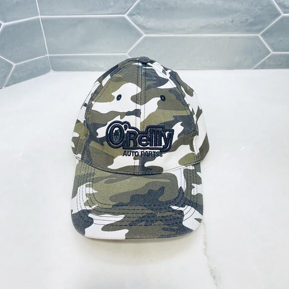 O'Reilly Auto Parts Hat Cap Strap Back Camo Embroidered grunge nerdcore - Picture 2 of 5